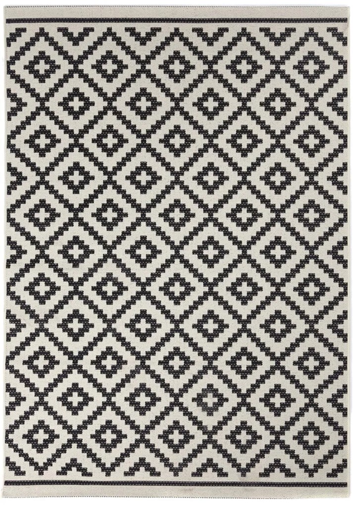 Χαλί Flox 721W White-Black Royal Carpet 67X240cm