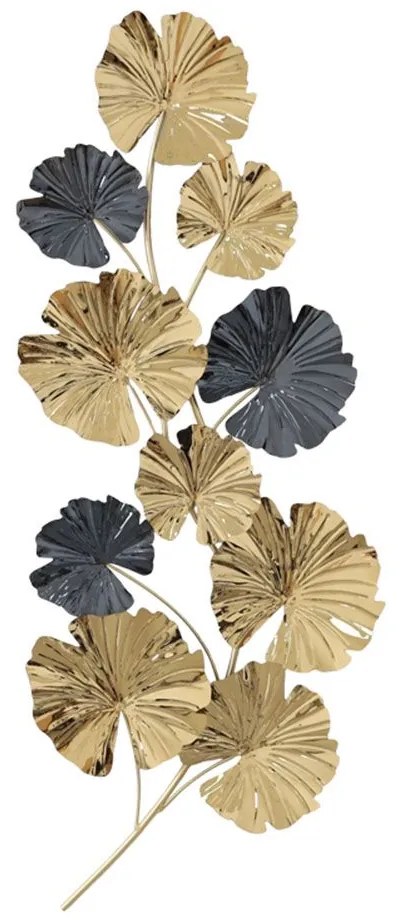 Διακοσμητικό Τοίχου Patrick 345-000011 59x132x5,5cm Gold-Black Inart Metal
