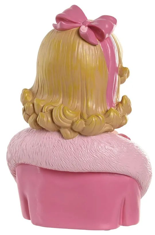 Διακοσμητική Φιγούρα Home ESPRIT Κίτρινο Καφέ Ροζ Γυναίκα 21,5 X 17,5 X 29 CM (x2)