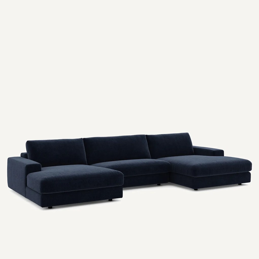 Καναπές 5 θέσεων από βελούδινο chenille, Skander