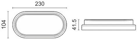 Απλίκα LED 56-23 x 10,4 x 3,9 εκ.