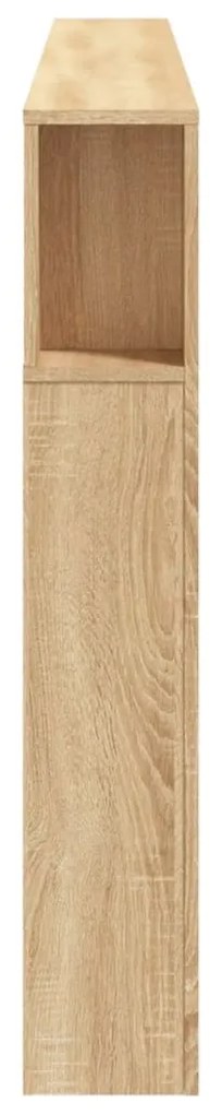 vidaXL Κεφαλάρι Κρεβατιού με LED Sonoma Δρυς 220x18,5x103,5 εκ