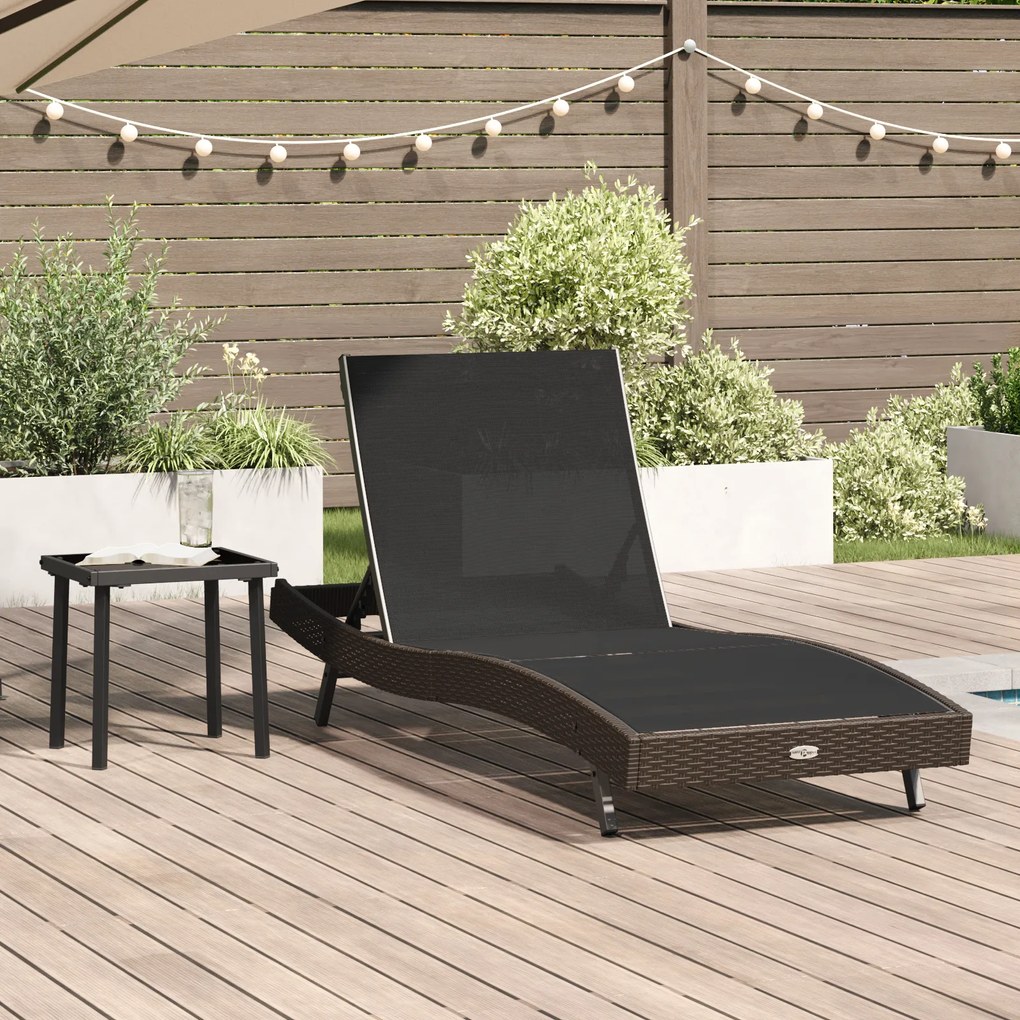 vidaXL Ξαπλώστρα 2 pcs Καστανό 40 x 40 x 40.5 εκ Πολυ ράταν