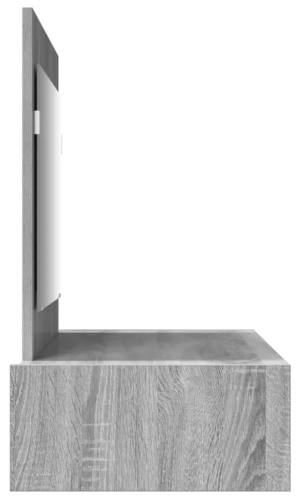 vidaXL Τραπέζι περιποίησης Γκρι 100 x 40 x 70 εκ. Επεξεργασμένο ξύλο