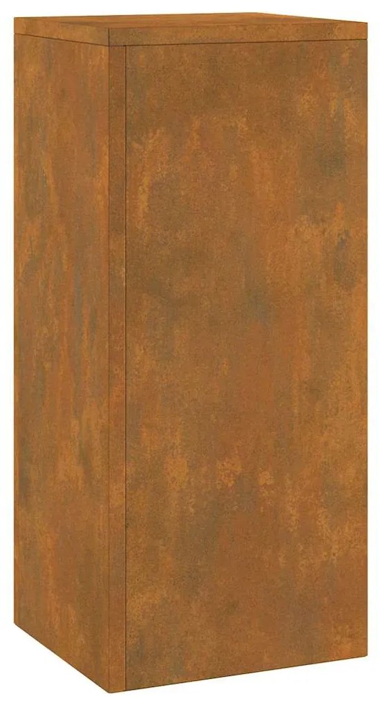 vidaXL Στήριξη φυτών 2 pcs Σκ rusty 24 x 24 x 55 εκ.
