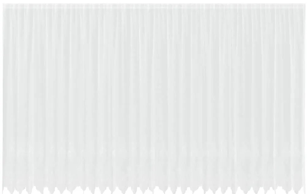 vidaXL Κουρτίνες με κουρτίνες Λευκό 750 x 280 εκ. Πολυεστέρας