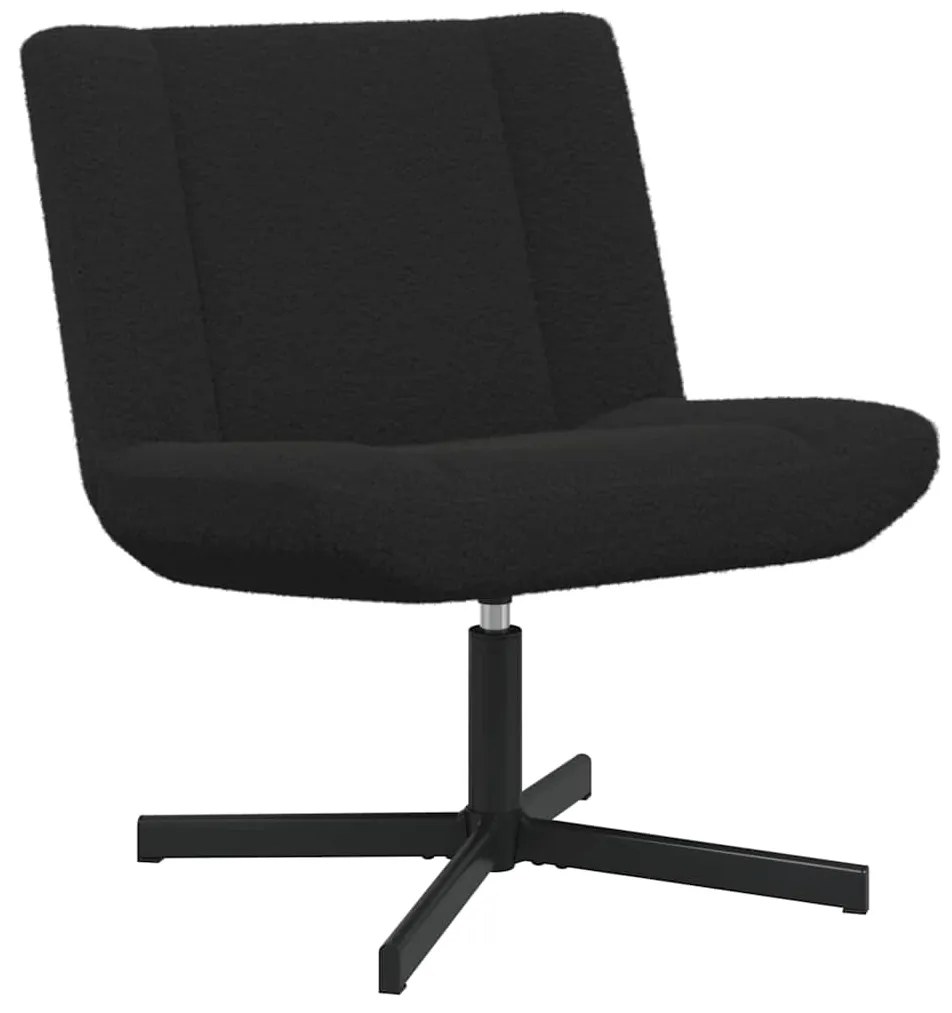 vidaXL Περιστρεφόμενη καρέκλα Μαύρο 63 x 75 x 76 εκ ύφασμα
