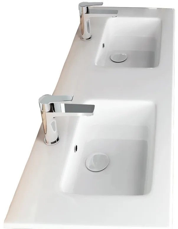 Νιπτήρας Flat διπλός Bianco Ceramica