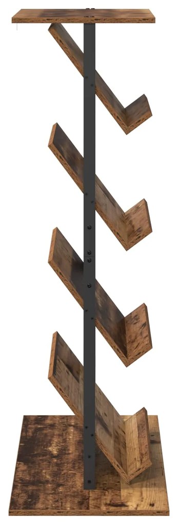 vidaXL Ράφι Περιοδικών με ράφι Παλιό ξύλο 68 x 40 x 123.5 εκ.