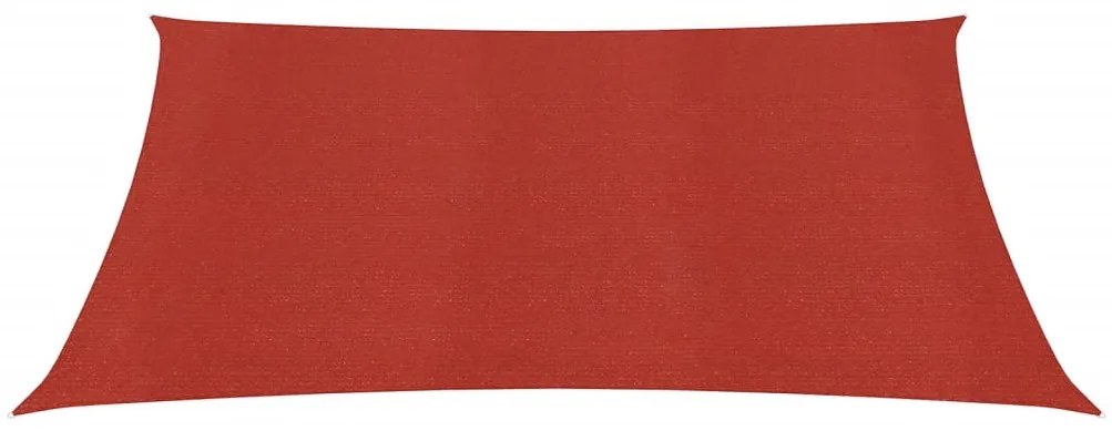 vidaXL Πανί Σκίασης Κόκκινο 2 x 2 μ. από HDPE 160 γρ./μ²