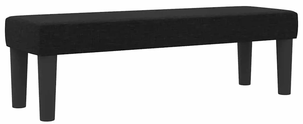 vidaXL Κρεβάτι με ελατήρια με στρώμα Μαύρο 120 x 190 cm ύφασμα