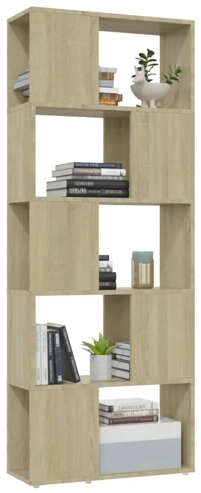 vidaXL Βιβλιοθήκη/Διαχωριστικό Χώρου Sonoma Δρυς 60x24x155 εκ.
