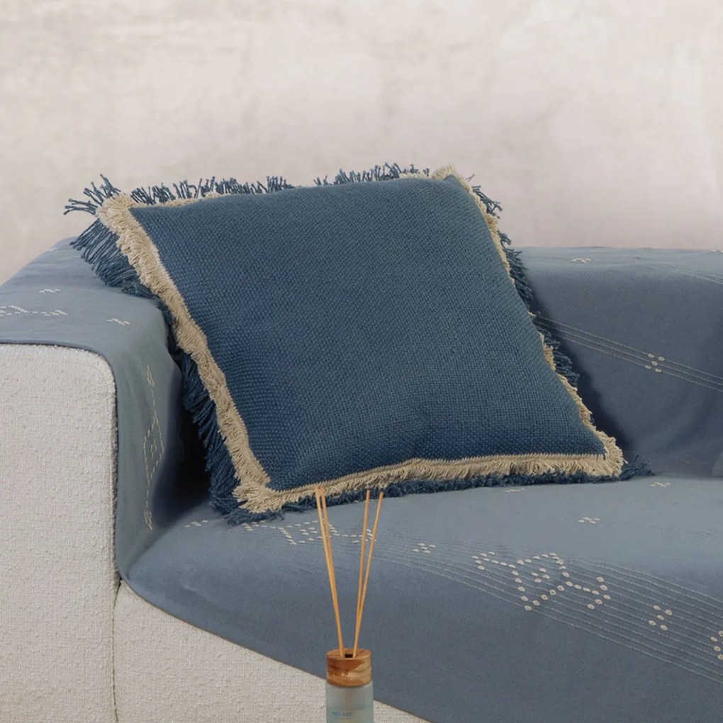 Διακοσμητικό Μαξιλάρι (60x60) Nef-Nef Homeware Blue Collection Klingon Blue