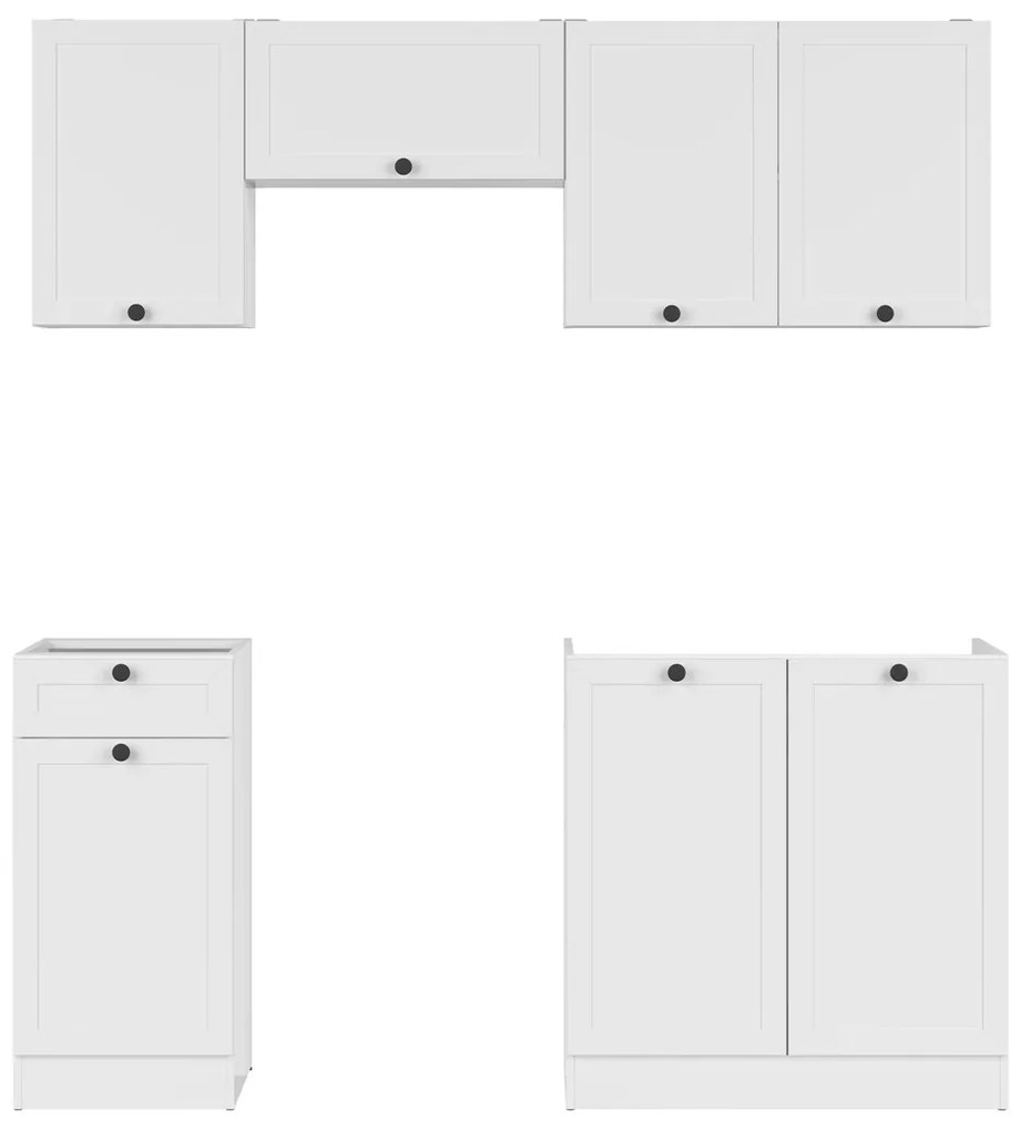 Σετ κουζίνας Boston DS121, 180x47cm, 70 kg, Ινοσανίδες μέσης πυκνότητας, Πλαστικοποιημένη μοριοσανίδα | Epipla1.gr