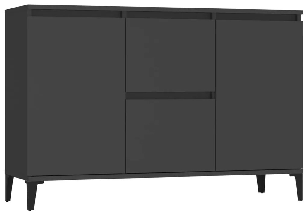 vidaXL Μπουφές Γκρι 104 x 35 x 70 εκ. από Μοριοσανίδα