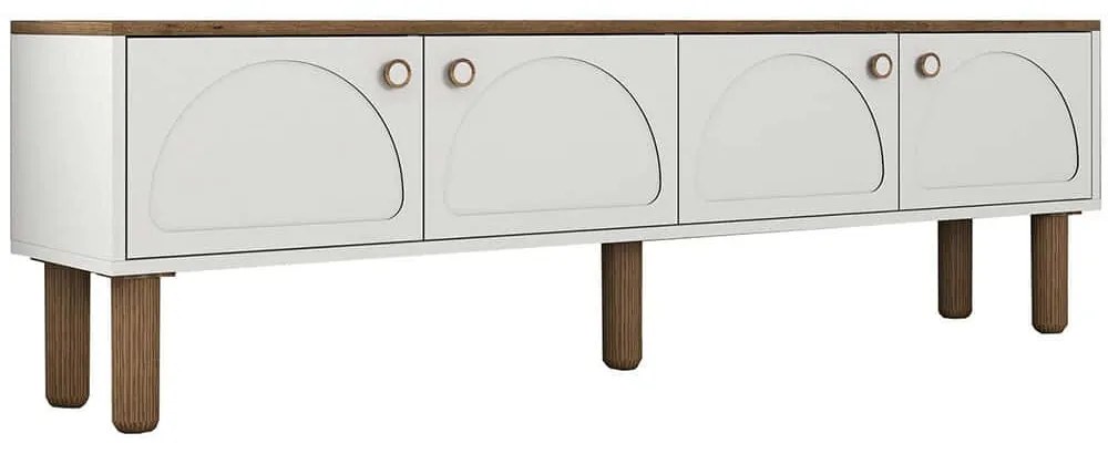 Έπιπλο Τηλεόρασης Bohem 845HCT3112 180x35x53cm White-Oak