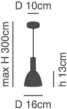 SE21-GM-4-MS2 ADEPT TUBE Gold Matt Pendant Black Metal Shade+