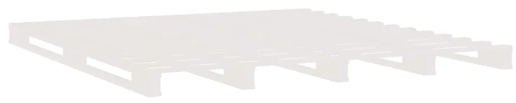 Κρεβάτι Παλέτες Λευκό 180 x 200 εκ. Μασίφ Ξύλο Super King Size 821408
