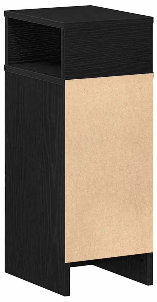 vidaXL Κομοδίνα 2 τεμάχια με συρτάρι Μαύρο 25x31x66 cm