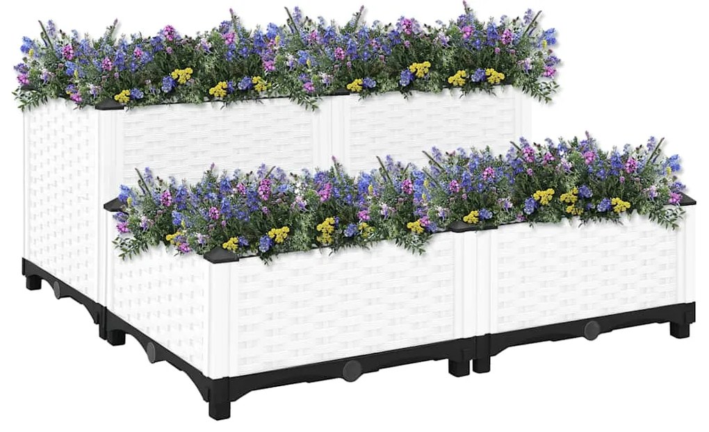 vidaXL Ζαρντινιέρα 80 x 80 x 38 εκ. από Πολυπροπυλένιο