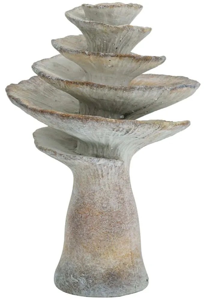 Κηροπήγιο Μανιτάρι 460266 16,5x16x25,5cm Beige Artekko Τσιμέντο