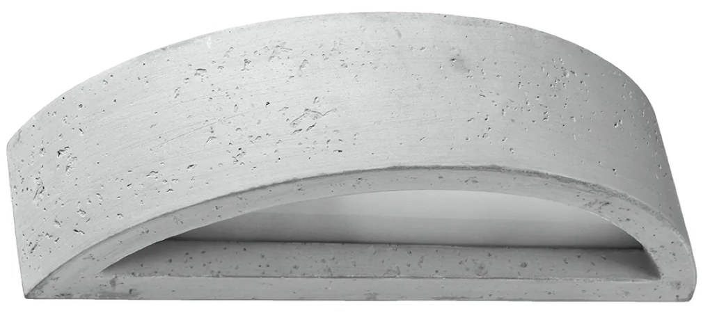 Sollux Φωτιστικό τοίχου Atena 1,σκυρόδεμα, γυαλί,1xE27/60w