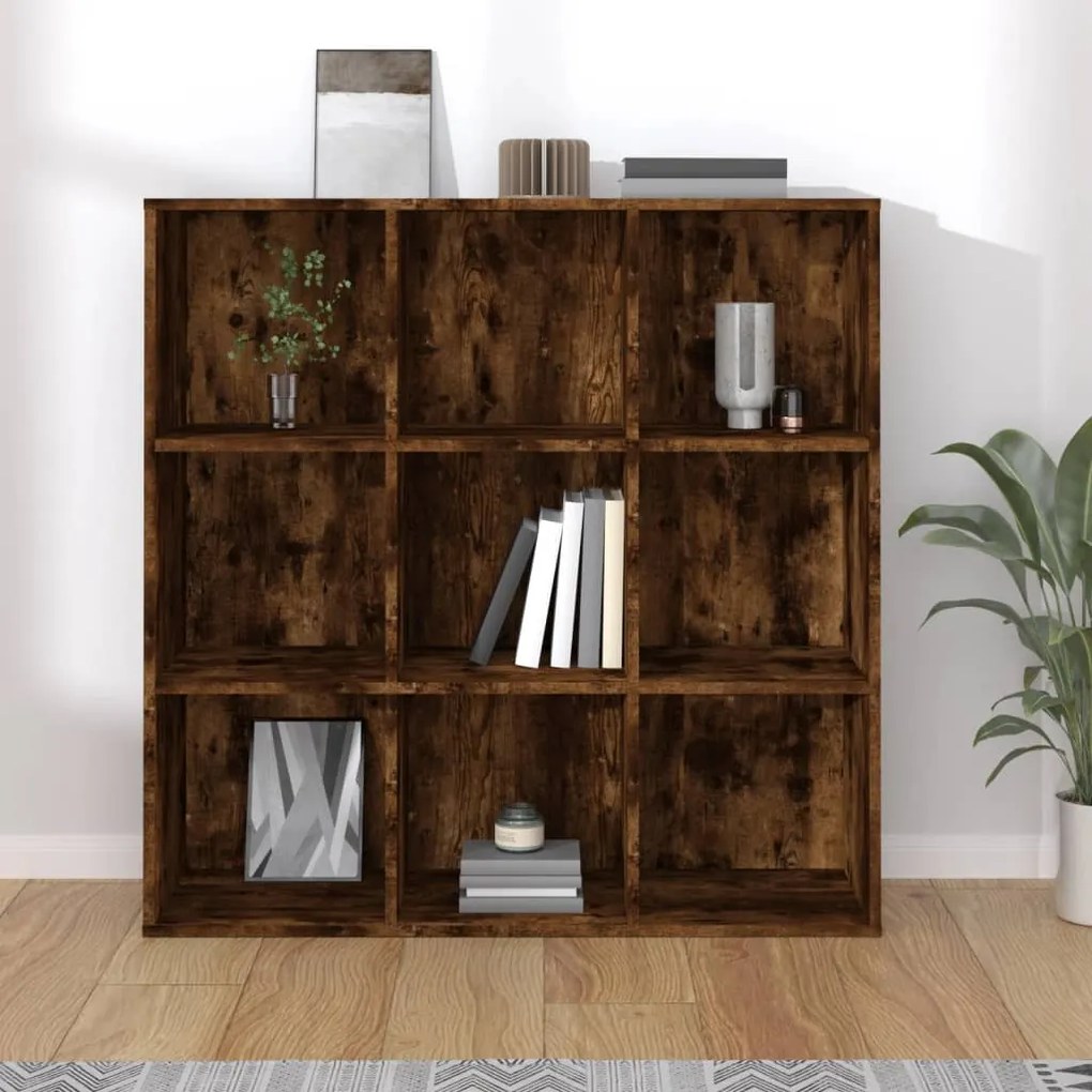 Βιβλιοθήκη Καπνιστή Δρυς 98 x 29 x 97,5 εκ. 815450