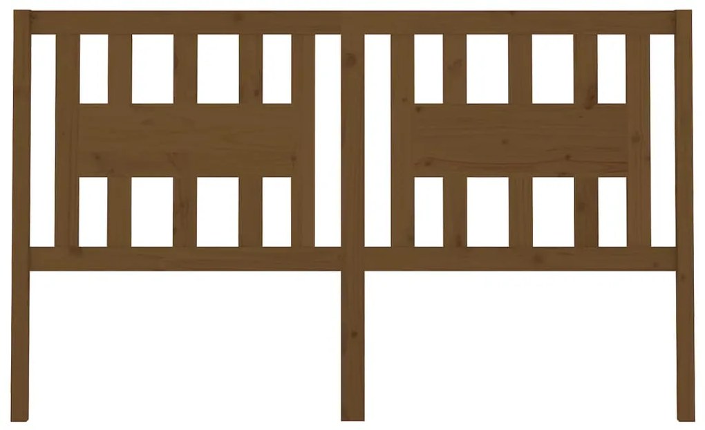 vidaXL Κεφαλάρι Κρεβατιού Μελί 166 x 4 x 100 εκ. από Μασίφ Ξύλο Πεύκου