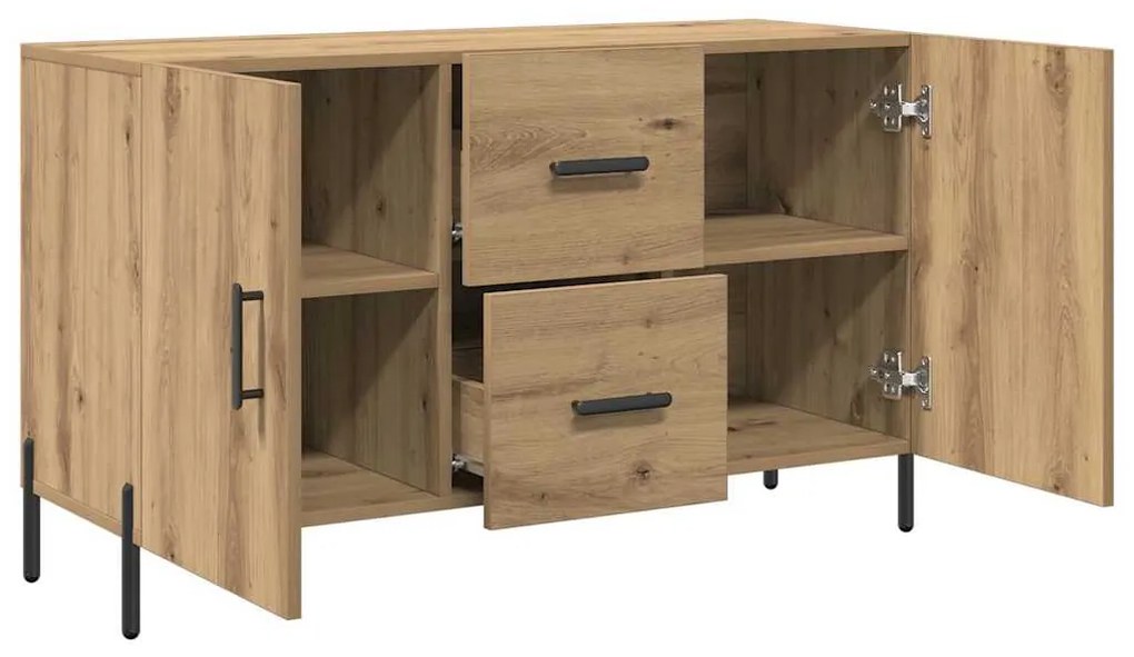 vidaXL Σκευοθήκη Δρυς τεχνίτης 100x36x60 cm Κατασκευασμένο ξύλο