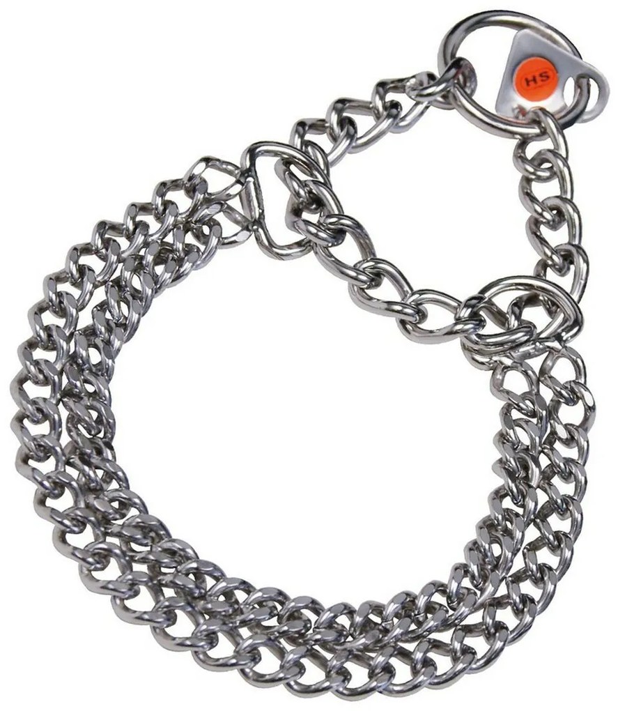 Κολλάρο Σκύλου Hs Sprenger Ασημί 2 mm Διπλή Σύνδεσμοι (60 cm)