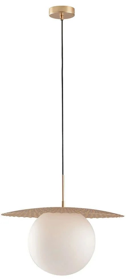 Φωτιστικό Οροφής Chaplin I-CHAPLIN-S45 ORO 1xE27 Led Φ45cm 159,8cm Gold Luce Ambiente Design Metal, Glass