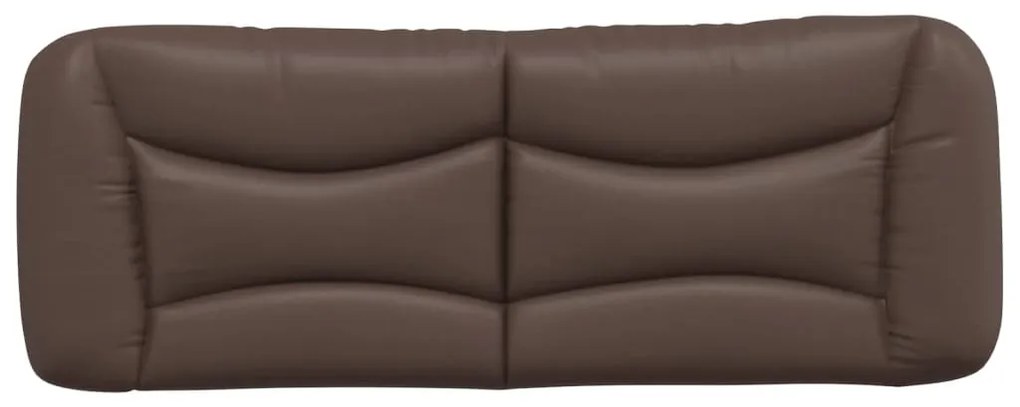 vidaXL Μαξιλάρι για Κεφαλάρι Hvar Καφέ 140 εκ. από Συνθετικό Δέρμα