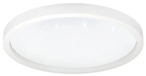 Πλαφονιέρα Οροφής Λευκή 57xH7cm LED 2700-6500K 4100lm Εφαρμογή-Τηλεχειριστήριο Eglo Montemorelos-Z 900409