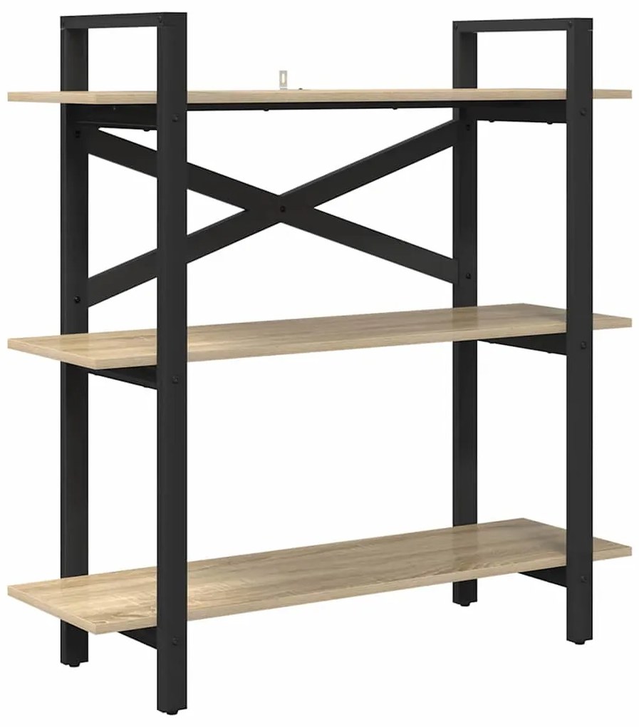 vidaXL Ράφι Βιβλίων Δρύς Sonoma 100 x 33,5 x 102 εκ Επεξεργασμένο ξύλο