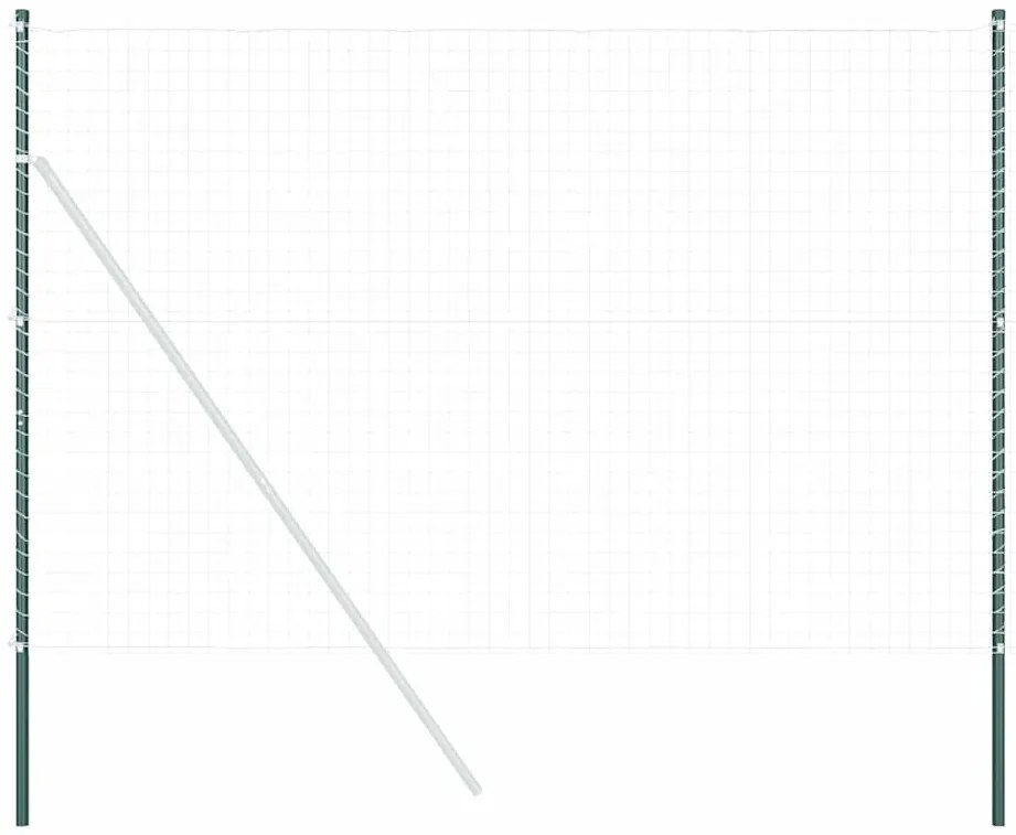 vidaXL Πό posts φράχτη 12 pcs Πράσινο 200 cm