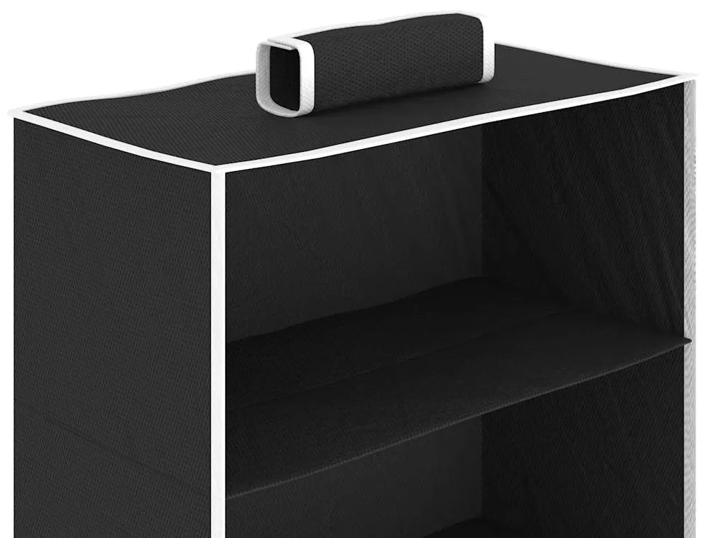 vidaXL Κρεμαστές Θήκες Ρούχων Ντουλάπας 2 τεμ. με 6 Ράφια Υφασμάτινες