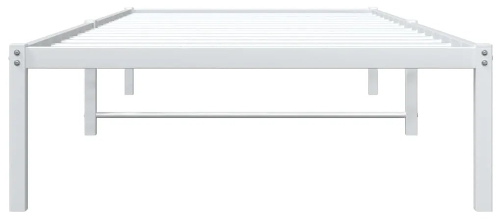 vidaXL Πλαίσιο Κρεβατιού Λευκό 90 x 200 εκ. Μεταλλικό
