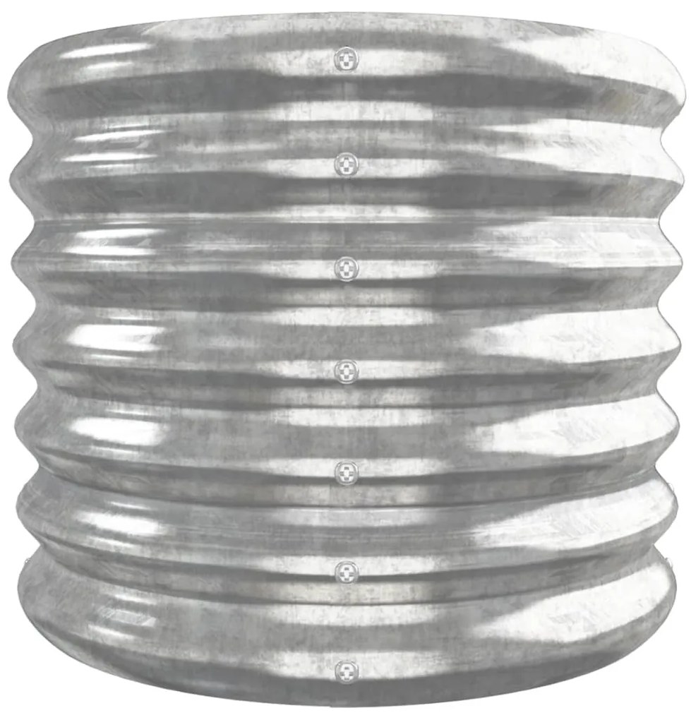 vidaXL Ζαρντινιέρα Ασημί 260x40x36 εκ. Γαλβανισμένος χάλυβας