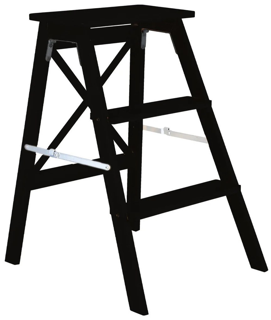 Estia Σκαλοσκαμπώ Bamboo Essentials Με 3 Σκαλιά 43.5x50x63.5cm Μαύρο 04-34412