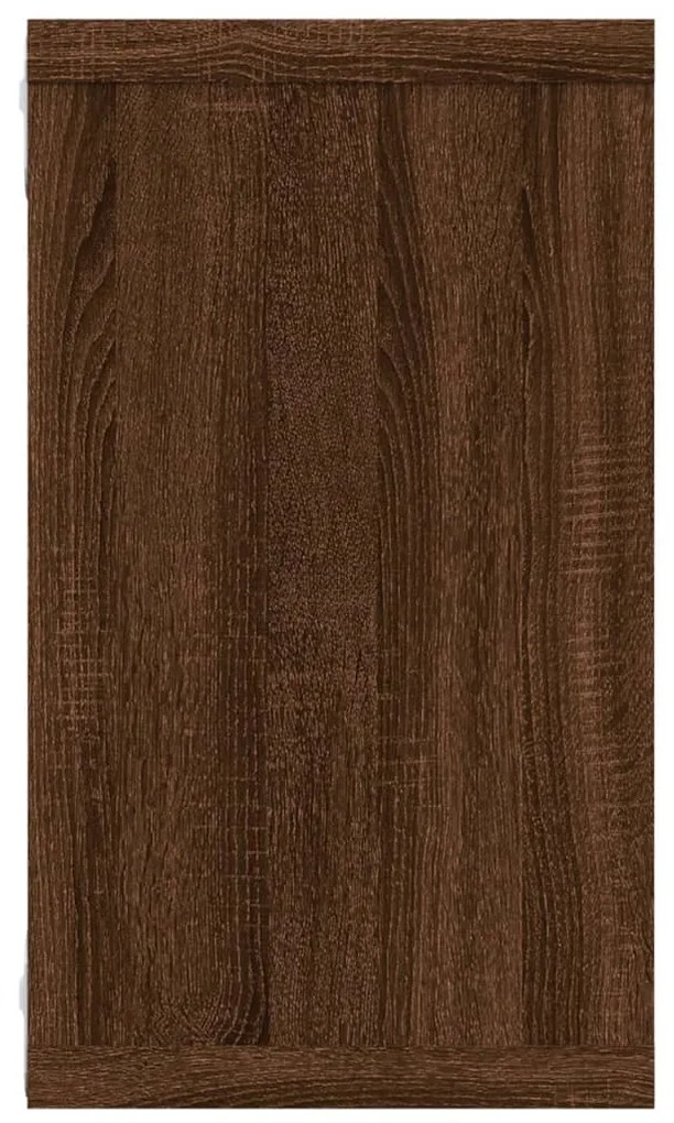 vidaXL Ραφιέρες Τοίχου Κύβος 2 τεμ Καφέ Δρυς 80x15x26,5 εκ. Επεξ. Ξύλο