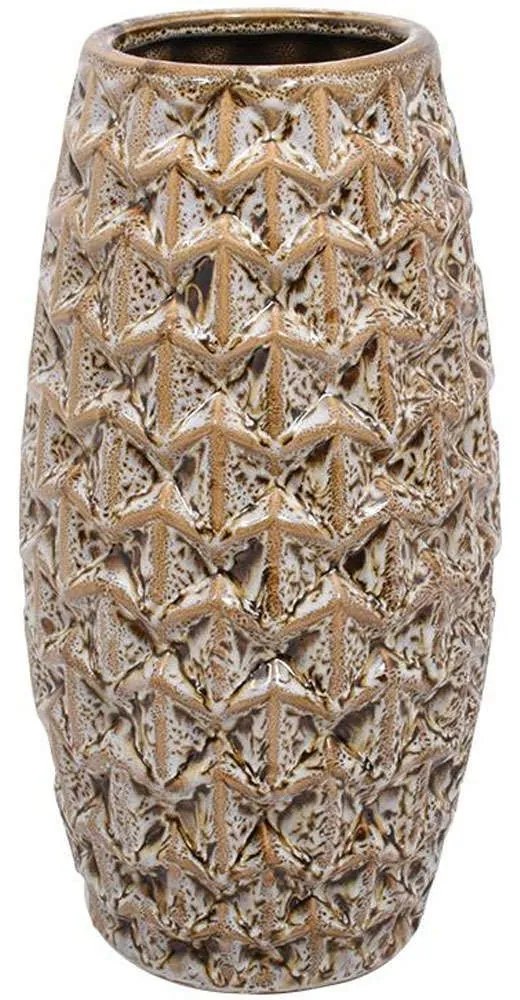 Βάζο 023-124-124 16x31cm Yellow Ceramic