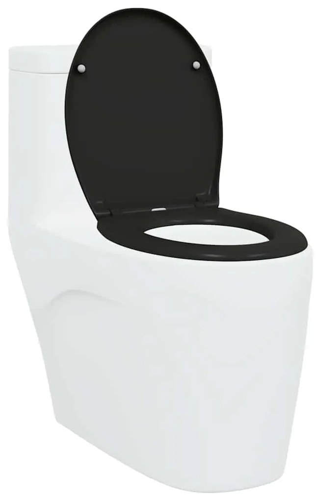 vidaXL Λεκάνη Μαύρο 44,8 x 37,3 x 4,2 εκ Δυροπλάστ