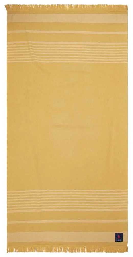 Πετσέτα Θαλάσσης 3742 Ocher Greenwich Polo Club Θαλάσσης 90x180cm 100% Cotton