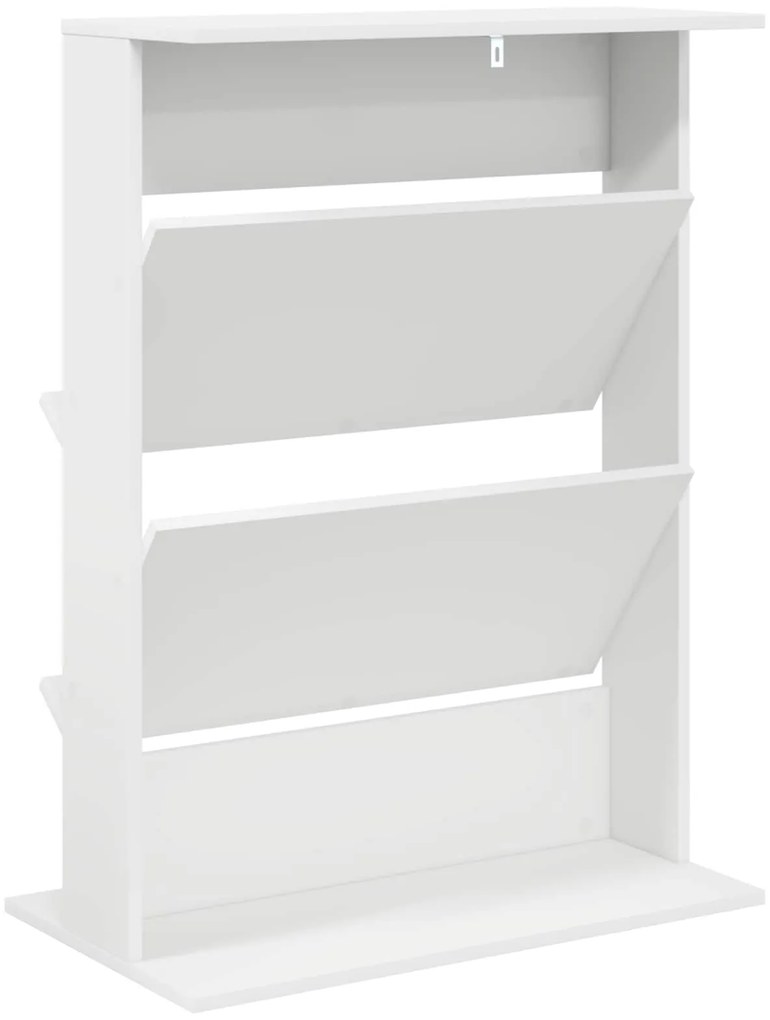 vidaXL Ράφι Περιοδικών Λευκό 70 x 41 x 96 εκ. Επεξεργασμένο ξύλο