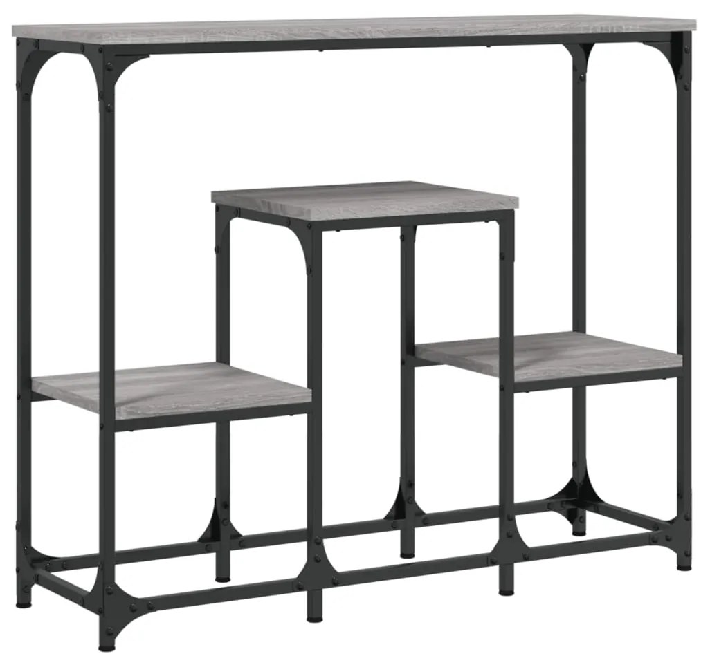 vidaXL Τραπέζι Κονσόλα Γκρι Sonoma 89,5x28x76 εκ. Επεξεργασμένο Ξύλο