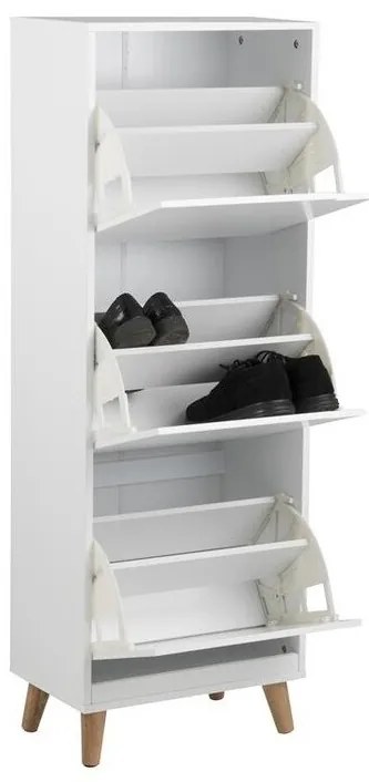 Παπουτσοθήκη Oakland B102, Άσπρο, 47x134x30cm, Ινοσανίδες μέσης πυκνότητας