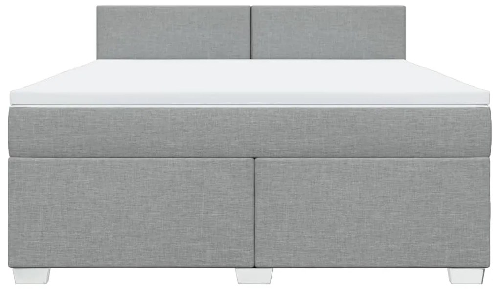 ΚΡΕΒΑΤΙ BOXSPRING ΜΕ ΣΤΡΩΜΑ ΑΝΟΙΧΤΟ ΓΚΡΙ 180X200 ΕΚ. ΥΦΑΣΜΑΤΙΝΟ 3285960