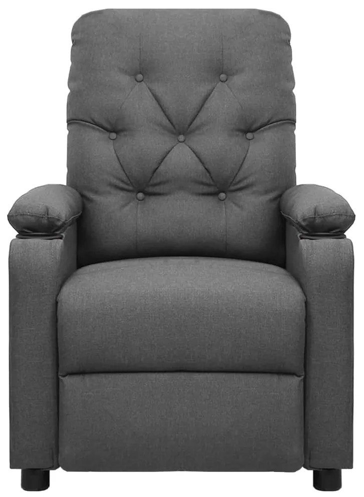 vidaXL Πολυθρόνα με Ανύψωση Ανοιχτό Γκρι Υφασμάτινη