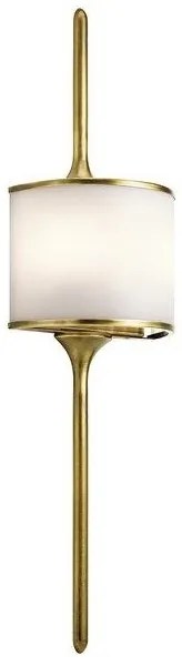 Απλίκα Φωτιστικό Μπάνιου 2xG9 IP44 76cm Mona Elstead Lighting-KL-MONA-L-NBR-Ορείχαλκος KL-MONA-L-NBR