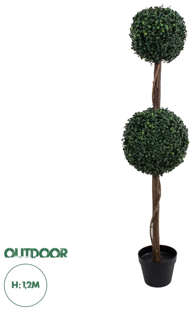20399 GloboStar® Artificial Garden BUXUS 20399 Τεχνητό Διακοσμητικό Φυτό Πυξός Υ120cm
